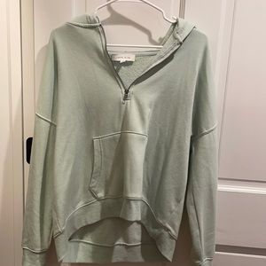 Teal zip up hoodie